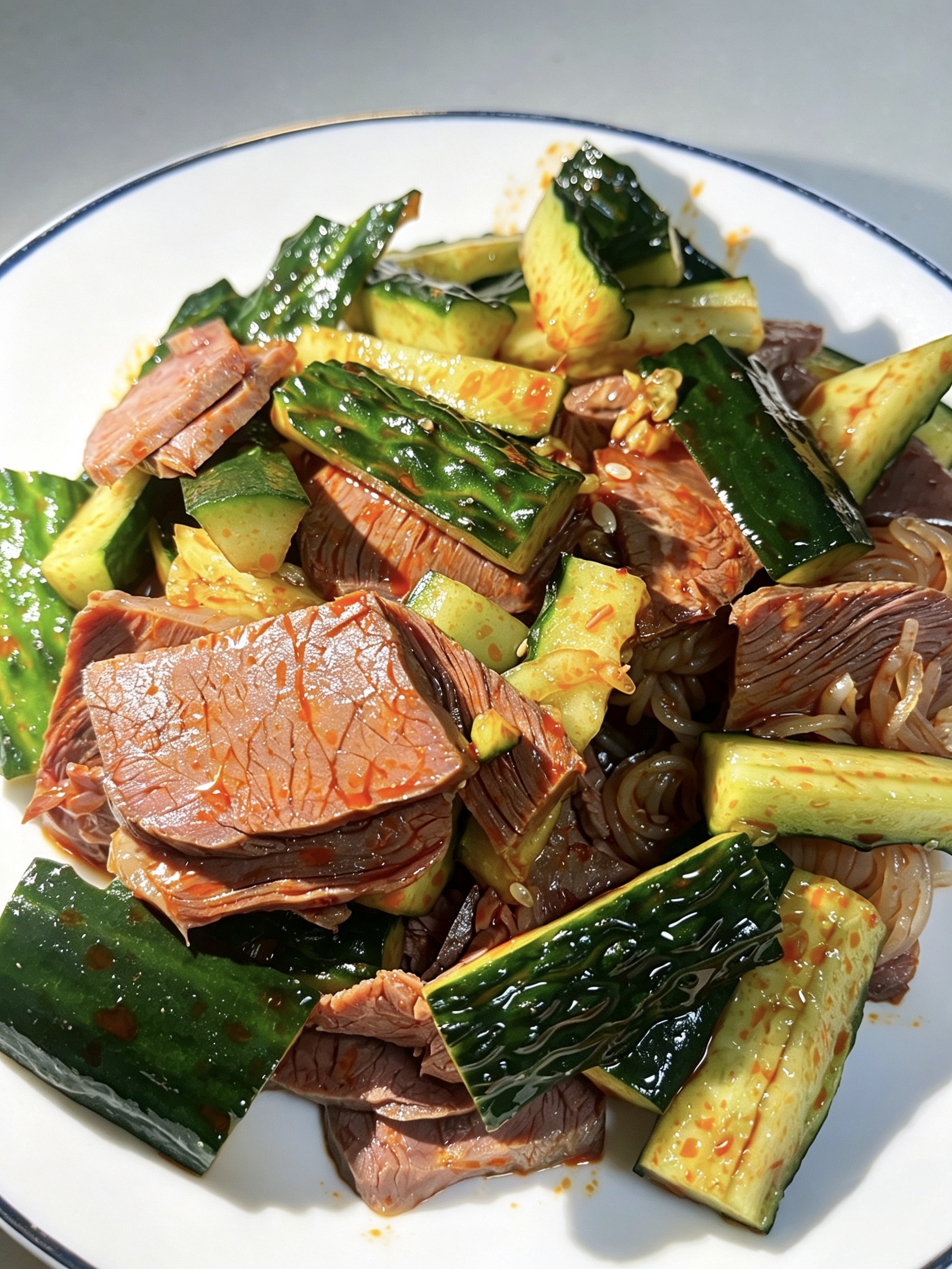凉拌牛肉黄瓜粉丝识别效果